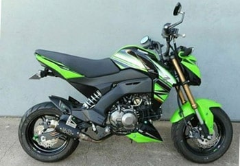 Kawasaki z125 price clearance